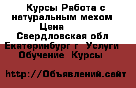 Курсы Работа с натуральным мехом › Цена ­ 350 - Свердловская обл., Екатеринбург г. Услуги » Обучение. Курсы   